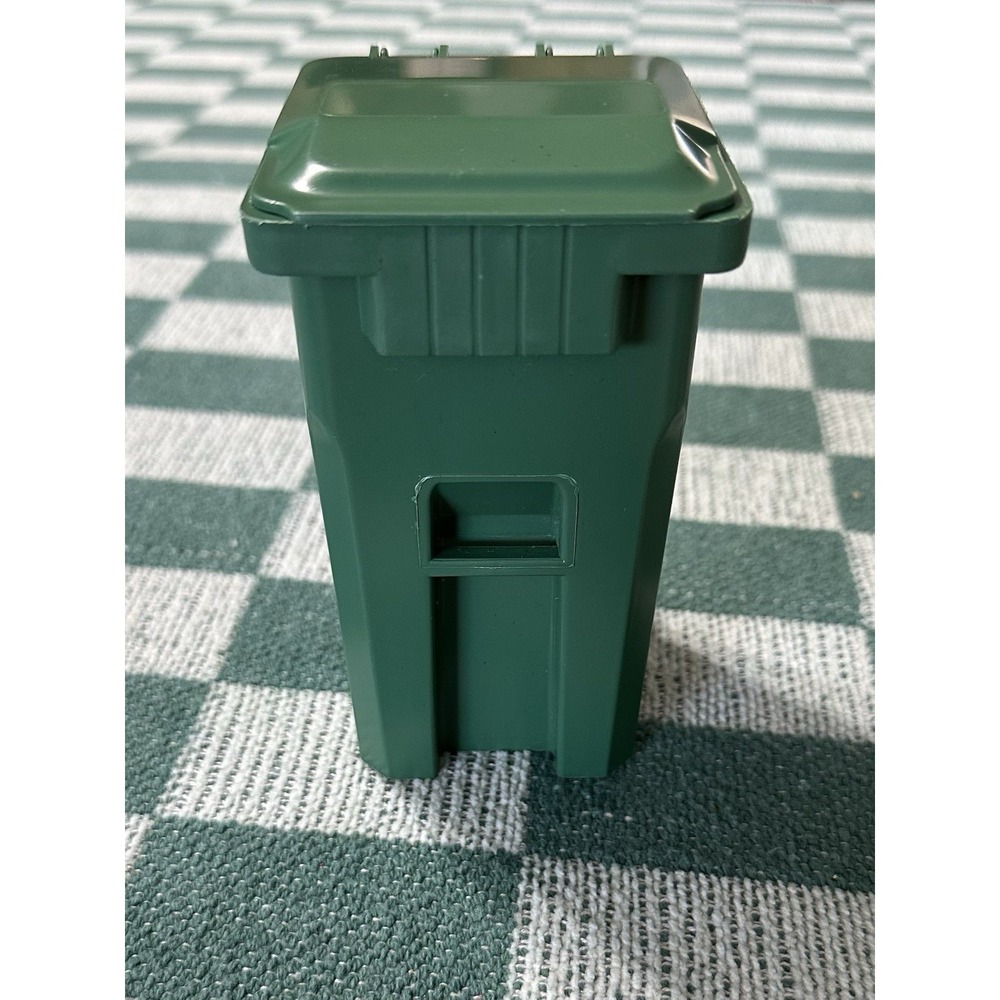 WM Waste Management Mini Trash Can DUMPSTER Desk Pen Holder 5" - Picture 3 of 6